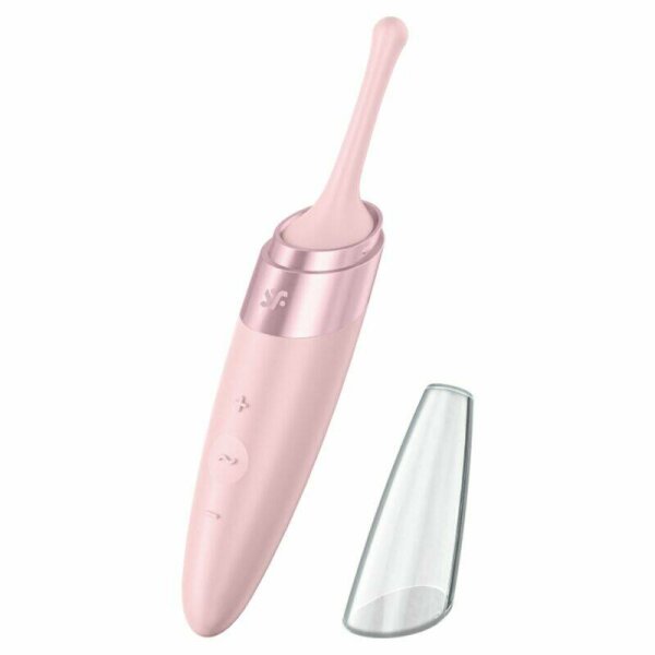 SATISFYER - TWIRLING DELIGHT CLIT TIP VIBRATOR PINK