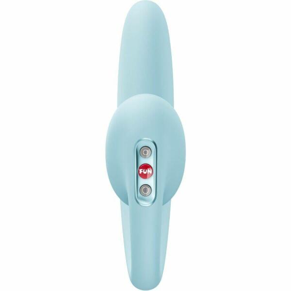 FUN FACTORY - CRESCENDO INSERTABLE DOUBLE AIR PULSE VIBRATOR ICE BLUE