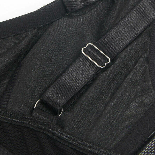 SUBBLIME - 955236 BLACK BONDAGE BRA WITH GARTER SET S/M