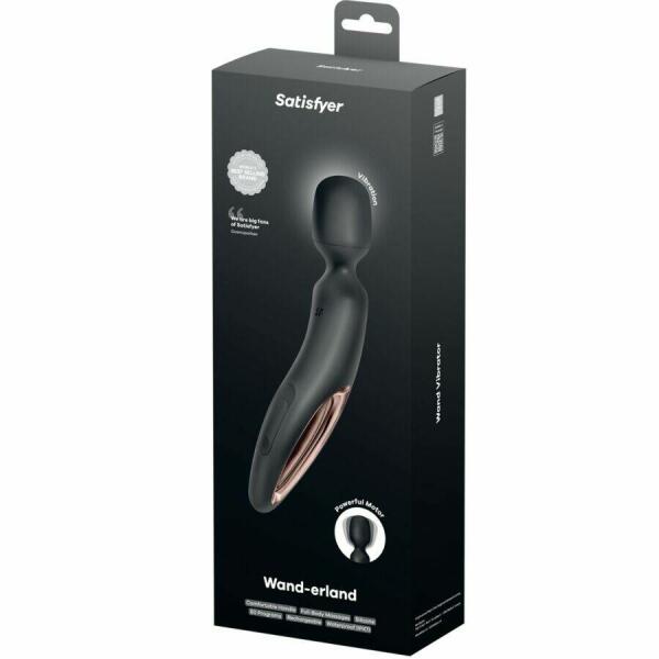 SATISFYER - WAND ERLAND VIBRATING MASSAGER BLACK