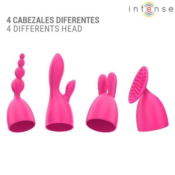 INTENSE - CHER VIBRATOR WITH 20 PATTERNS AND INTERCHANGEABLE HEADS