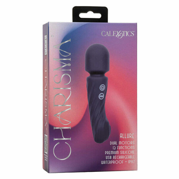 CALEXOTICS - CHARISMA ALLURE MASSAGER DUAL MOTORS 12 FUNCTIONS 17.25 CM X 4.5 CM PURPLE