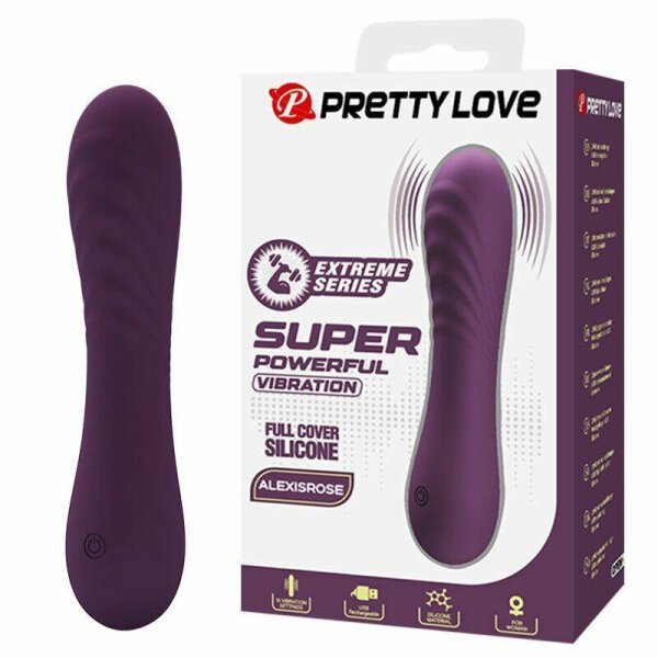 PRETTY LOVE - ALEXISROSE RECHARGEABLE VIBRATOR 10 FUNCTIONS PURPLE