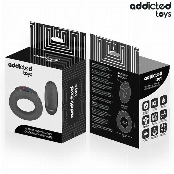 ADDICTED TOYS - HEATING EFFECT VIBRATING COCK RING REMOTE CONTROL
