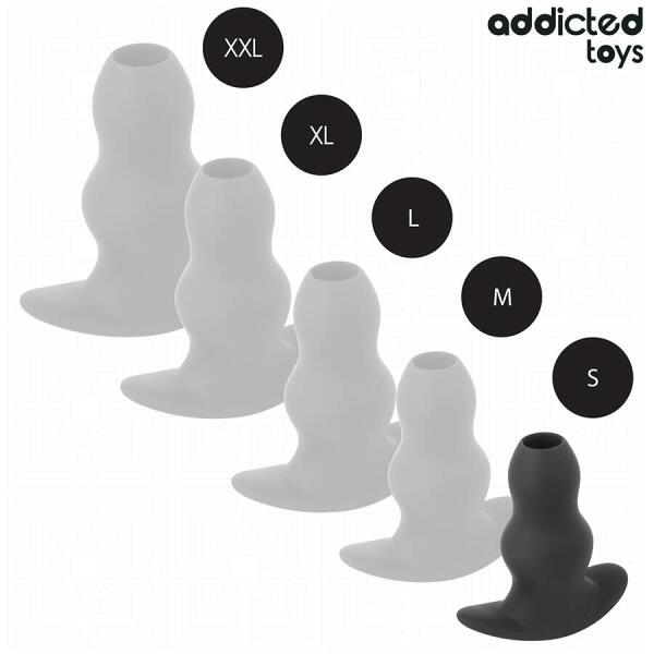 ADDICTED TOYS - HOLLOW ANAL PLUG SILICONE SIZE S 7.3 CM