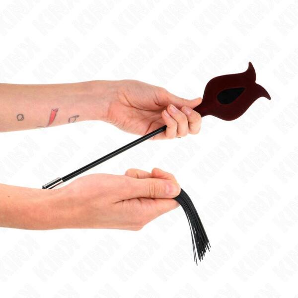 KINK - ROSE SHAPE SILICONE TASSEL WHIP 45 CM