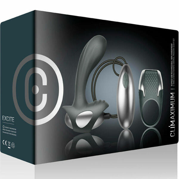 CLIMAXIMUM - EXCITE KIT COCK RING + WIRE PROSTATE MASSAGER
