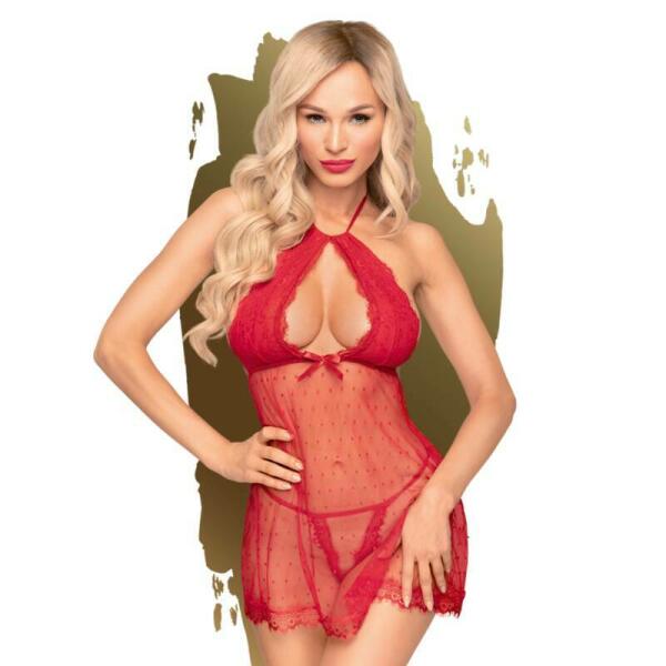 PENTHOUSE - LIBIDO BOOST BABYDOLL ROJO S/M