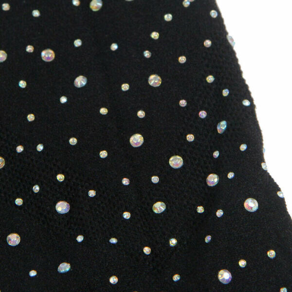 SUBBLIME - 952198 VESTIDO DE REJILLA CON DIAMANTES BRILLANTES NEGRO TALLA ÚNICA