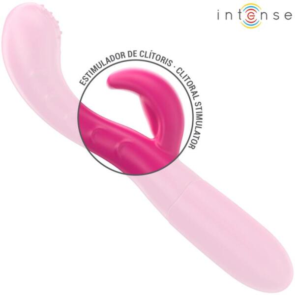 INTENSE - AMARA VIBRATOR WITH STIMULATING TONGUE 10 VIBRATIONS PINK