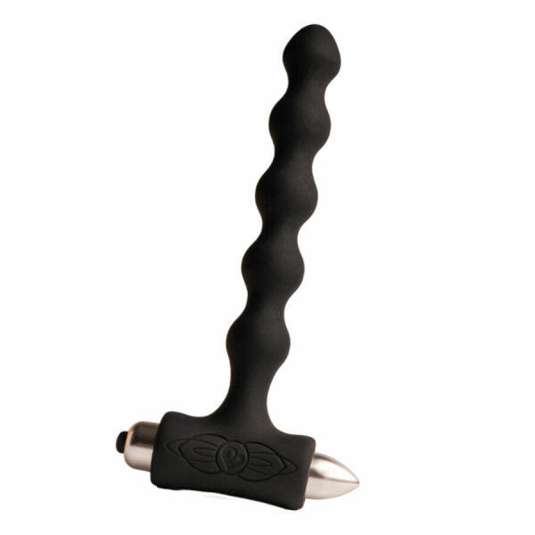 ROCKS- OFF - PETITE SENSATIONS PEARLS ANAL PLUG VIBRATOR BLACK