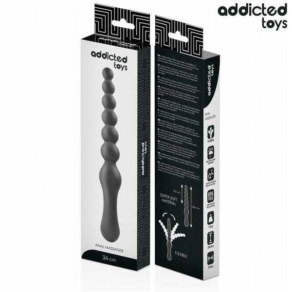 ADDICTED TOYS - DOUBLE ANAL MASSAGER SILICONE 24 CM