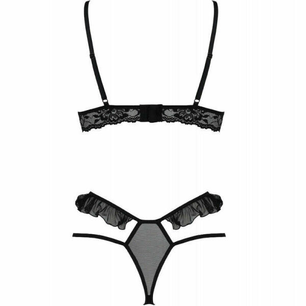 PASSION - DOLLY SET TWO PIECES BLACK L/XL