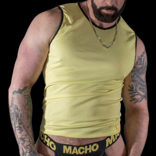 MACHO - CAMISETA AMARILLO S/M