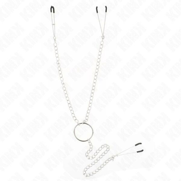 KINK - TRIPLE NIPPLE AND CLIT CLAMPS WITH CHAIN MODEL 1