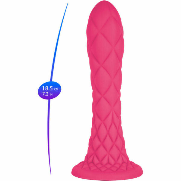 SILEXD - DREAMY DILDO FANTASY LIQUID SILICONE THERMOREACTIVE FUCHSIA 18.5 CM