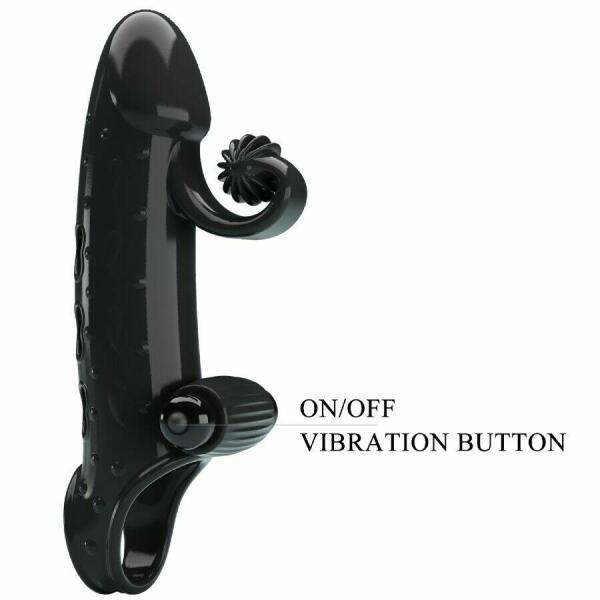 ROMANCE - VIBRATING PENIS SLEEVE BLACK
