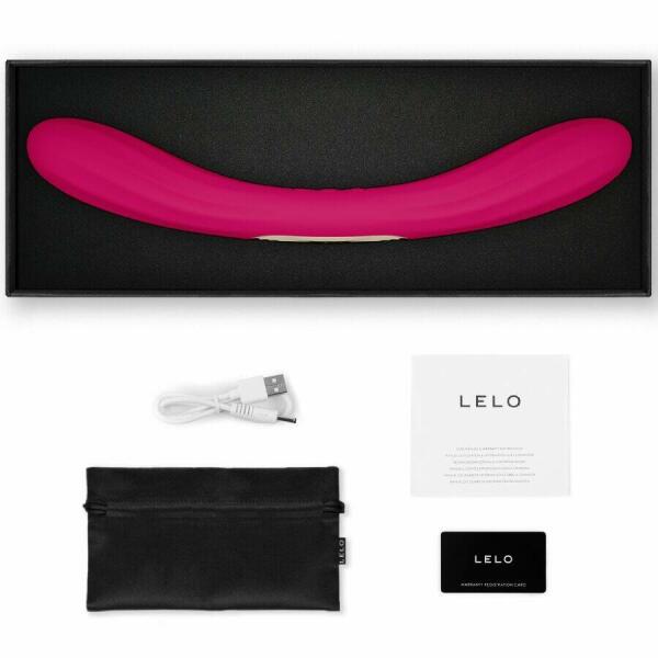 LELO - BOOMERANG DOUBLE ENDED VIBRATOR CERISE