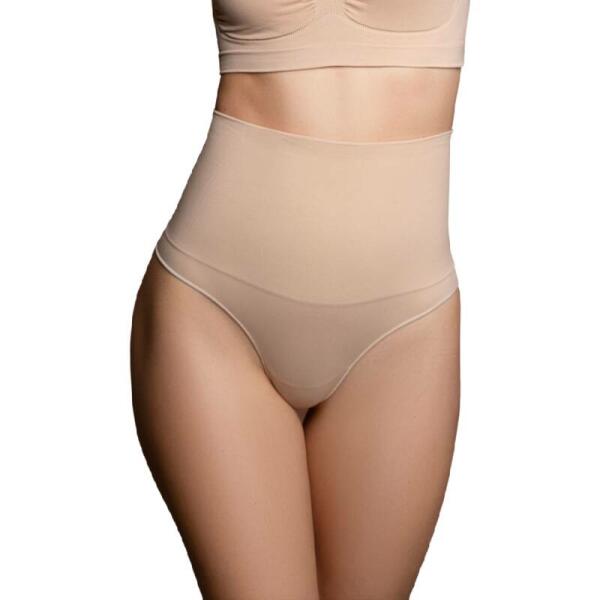 BYE-BRA - THONG STYLE SEAMLESS GIRDLE BEIGE SIZE M