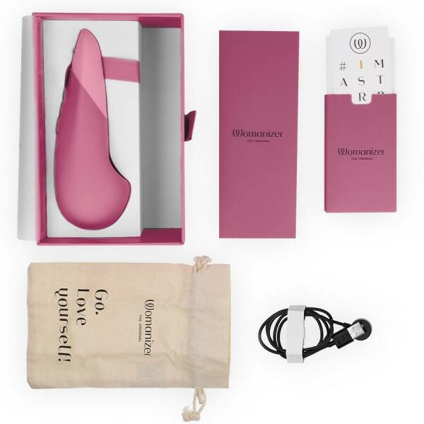 WOMANIZER - VIBE LAY-ON SILENT VIBRATOR DUSKY PINK