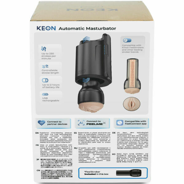 KIIROO - KEON WIFI COMBO AUTOMATIC MASTURBATOR + FEEL STROKER