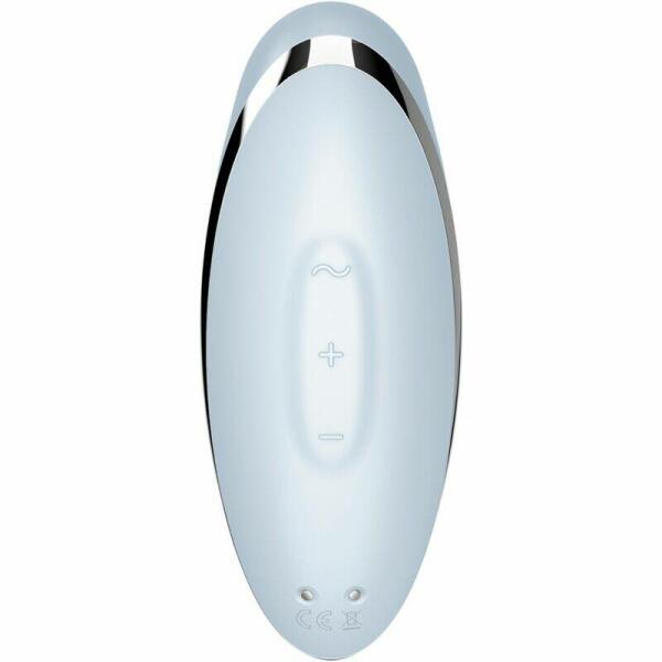 SATISFYER - TAP & CLIMAX 2 VIBRATOR & STIMULATOR BLUE