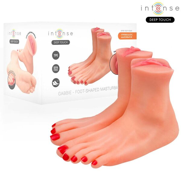 INTENSE DEEP TOUCH - GABBIE TWO-PIECE FOOT-SHAPED MASTUBADOR