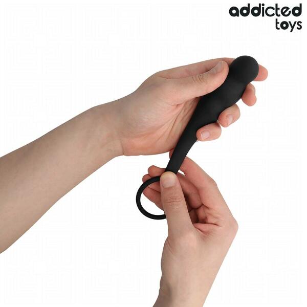 ADDICTED TOYS - ANAL PLUG WITH RING SILICONE MODEL 4