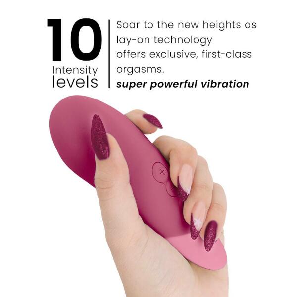 WOMANIZER - VIBE LAY-ON SILENT VIBRATOR DUSKY PINK