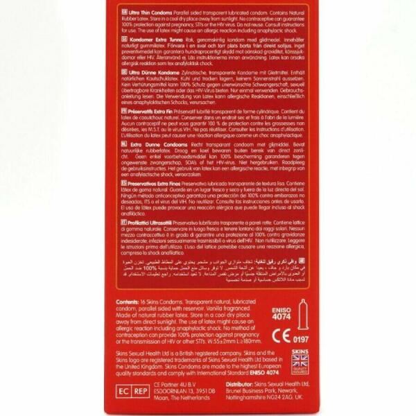 SKINS - ULTRA THIN PREMIUM CONDOMS PACK 16