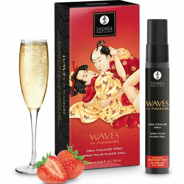 SHUNGA - WAVES PLEASURE SPRAY ORAL SEDUCTIVE STRAWBERRY 20 ML