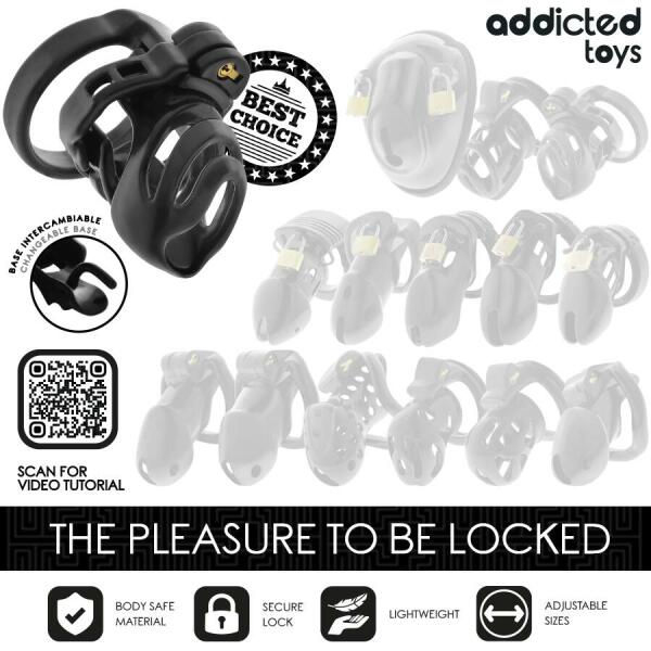 ADDICTED TOYS LOCKED - ETERNAL LOCK PENIS CAGE 9 CM