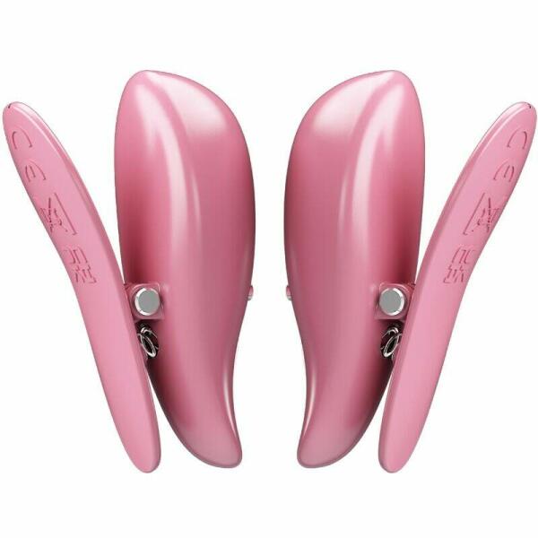 PRETTY LOVE - CAILEY NIPPLE CLAMPS 10 VIBRATIONS REMOTE CONTROL PINK
