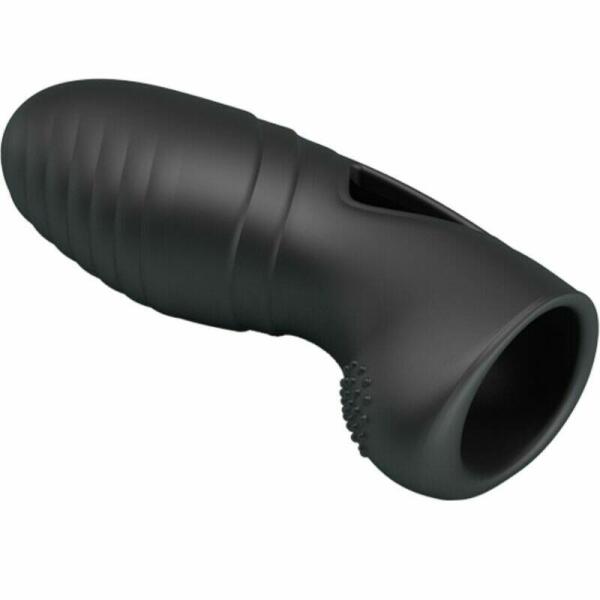 PRETTY LOVE - ALAN SILICONE FINGER VIBRATOR BLACK