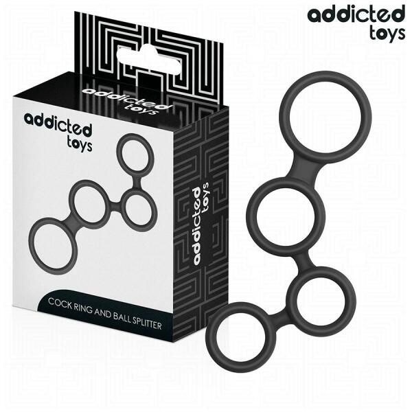 ADDICTED TOYS - PENIS RING WITH DIVIDERS FOR TESTICLES