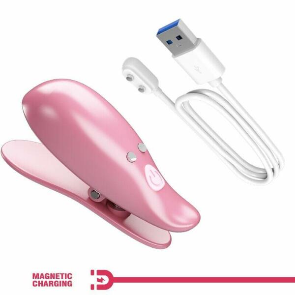 PRETTY LOVE - CAILEY NIPPLE CLAMPS 10 VIBRATIONS REMOTE CONTROL PINK