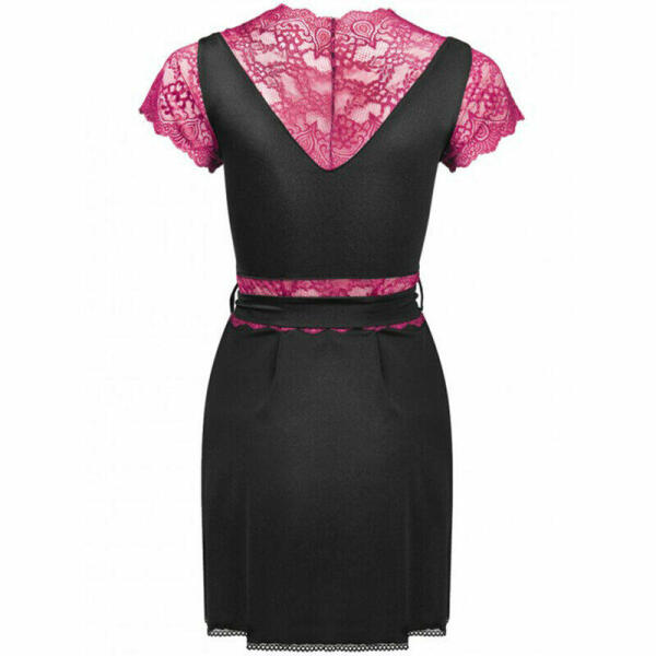 LIVCO CORSETTI FASHION - KUMIKO LC 90428 DRESSING GOWN + PANTY BLACK S/M