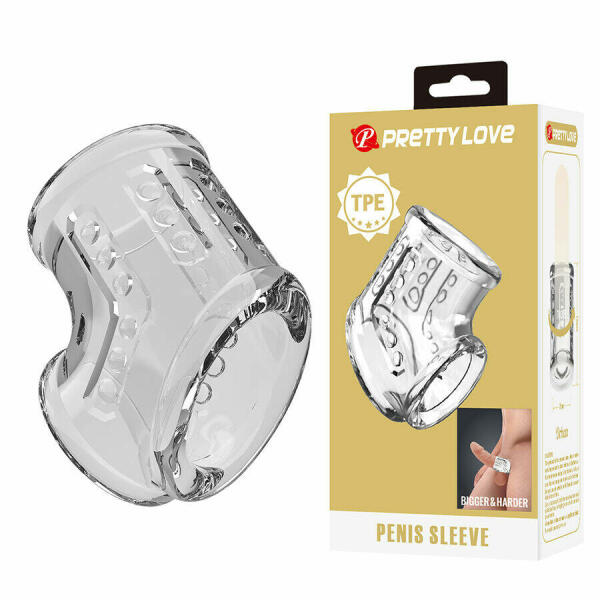PRETTY LOVE - SHORT TRANSPARENT PENIS SHEATH