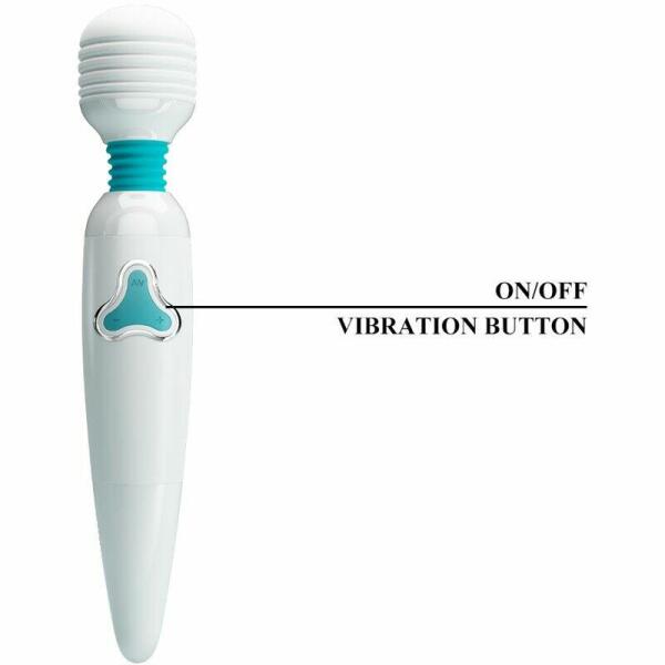 PRETTY LOVE - CLOUD WAND VIBRATOR  7 VIBRATIONS WHITE