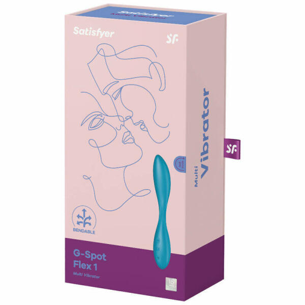SATISFYER - G-SPOT FLEX 1 MULTI VIBRATOR BLUE