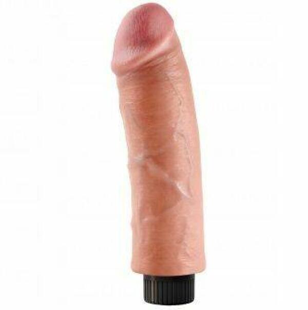 KING COCK - 20.32 CM VIBRATING COCK FLESH