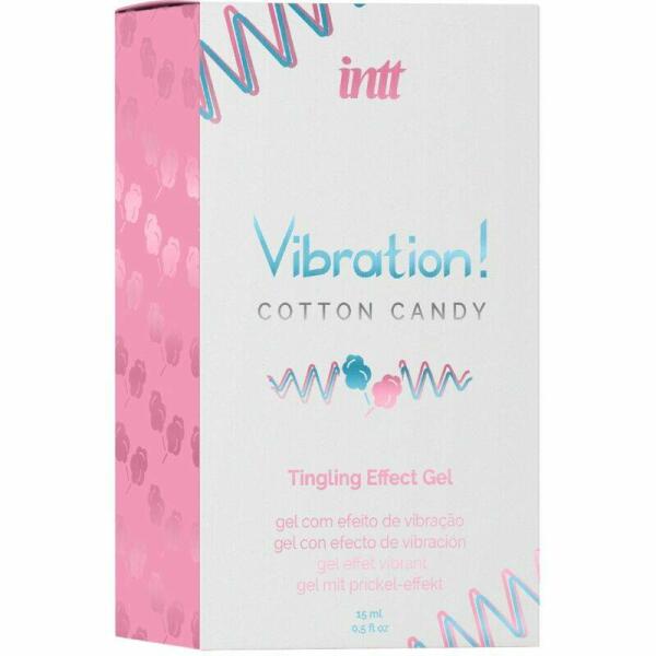INTT - POWERFUL INTIMATE STIMULANT COTTON CANDY LIQUID VIBRATOR GEL 15 ML