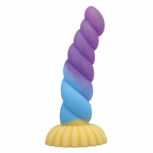POWER MONSTERS - UNICORN TRICOLOR FANTASY SILICONE DILDO 22 CM &Oslash; 5 CM