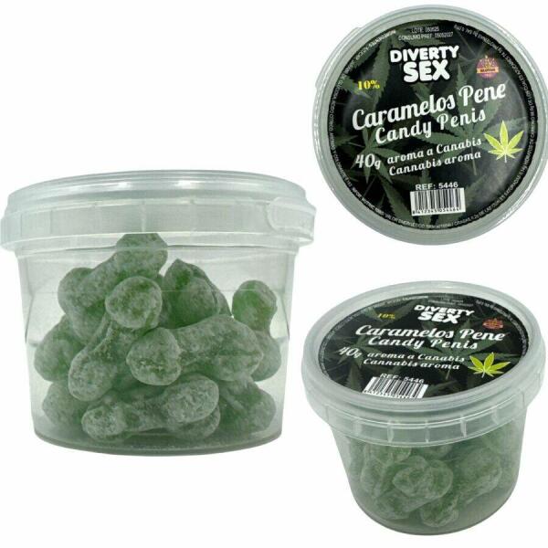 DIABLO GOLOSO - 20 CANNABIS AROMA PENIS CANDIES