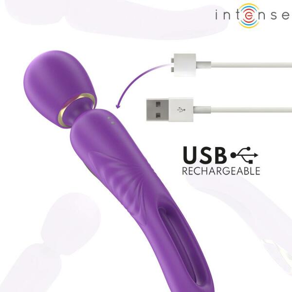 INTENSE - CHRISTY VIBRATING WAND WITH FLIPPING TONGUE