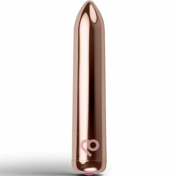 ROCKS-OFF - RECHARGEABLE VIBRATING BULLET GOLDEN ROSE