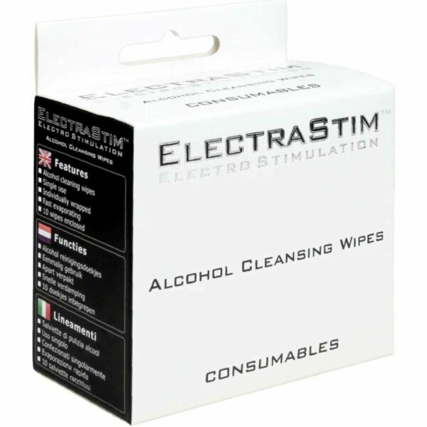 ELECTRASTIM - ALCOHOL CLEANSING WIPES 10 UNITS
