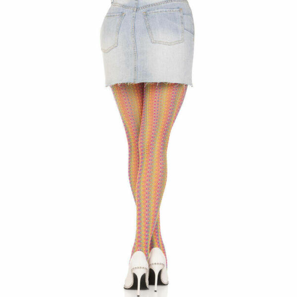 LEG AVENUE - MULTICOLOR CROCHET STOCKINGS