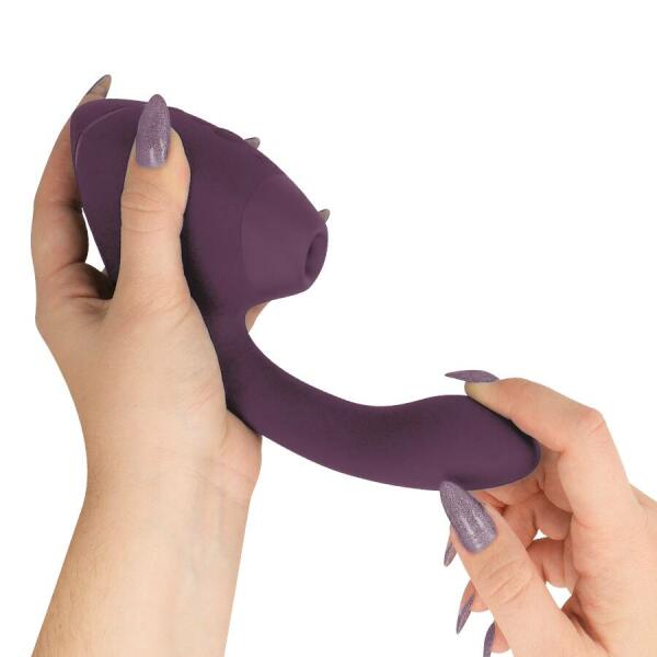 WOMANIZER - DUO NEXT DUAL CLITORAL & G-SPOT STIMULATOR DARK PURPLE