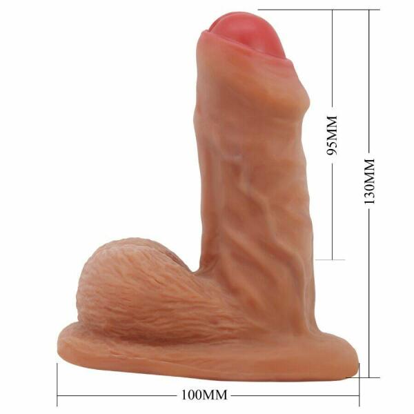 PRETTY LOVE - WARNELL ULTRA REALISTIC AND ELASTIC DILDO 9.5 CM MULATO